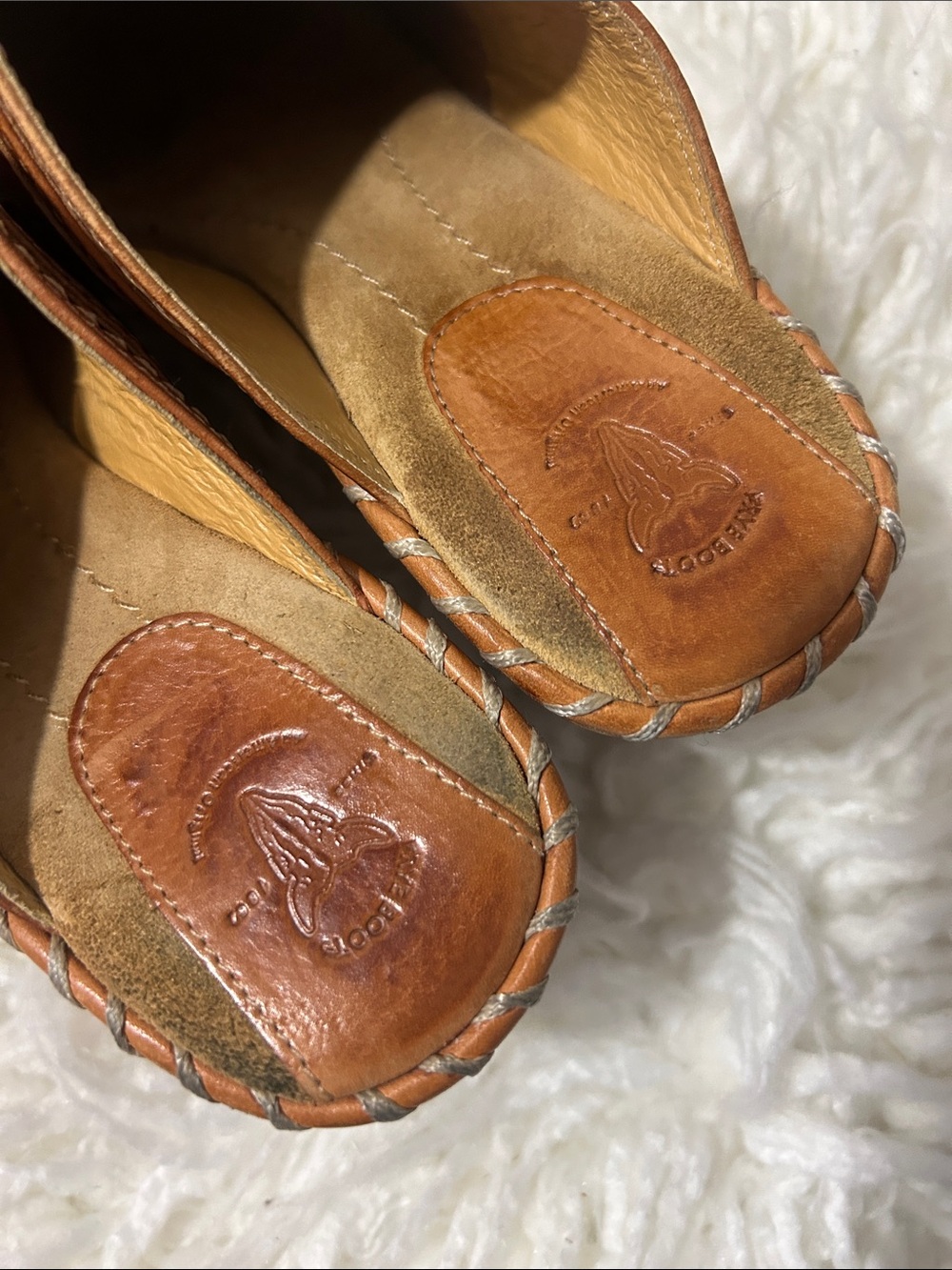 Frye Charlotte Ring Tan Leather Slip-On Clogs with Buckle Detail size 7 - Picture 6 of 10